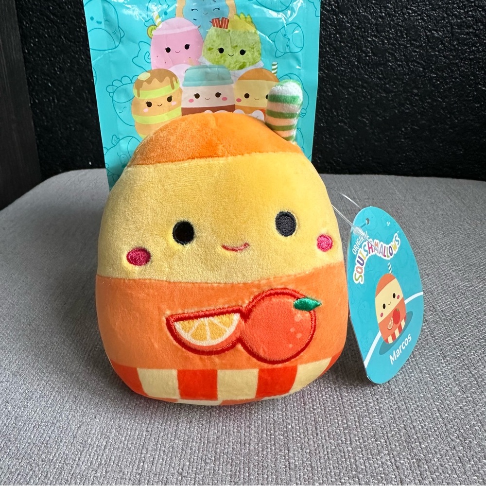 5” Marcos the Orange Juice 🍊 SCENTED Squishmallows from Mystery Bag NWT